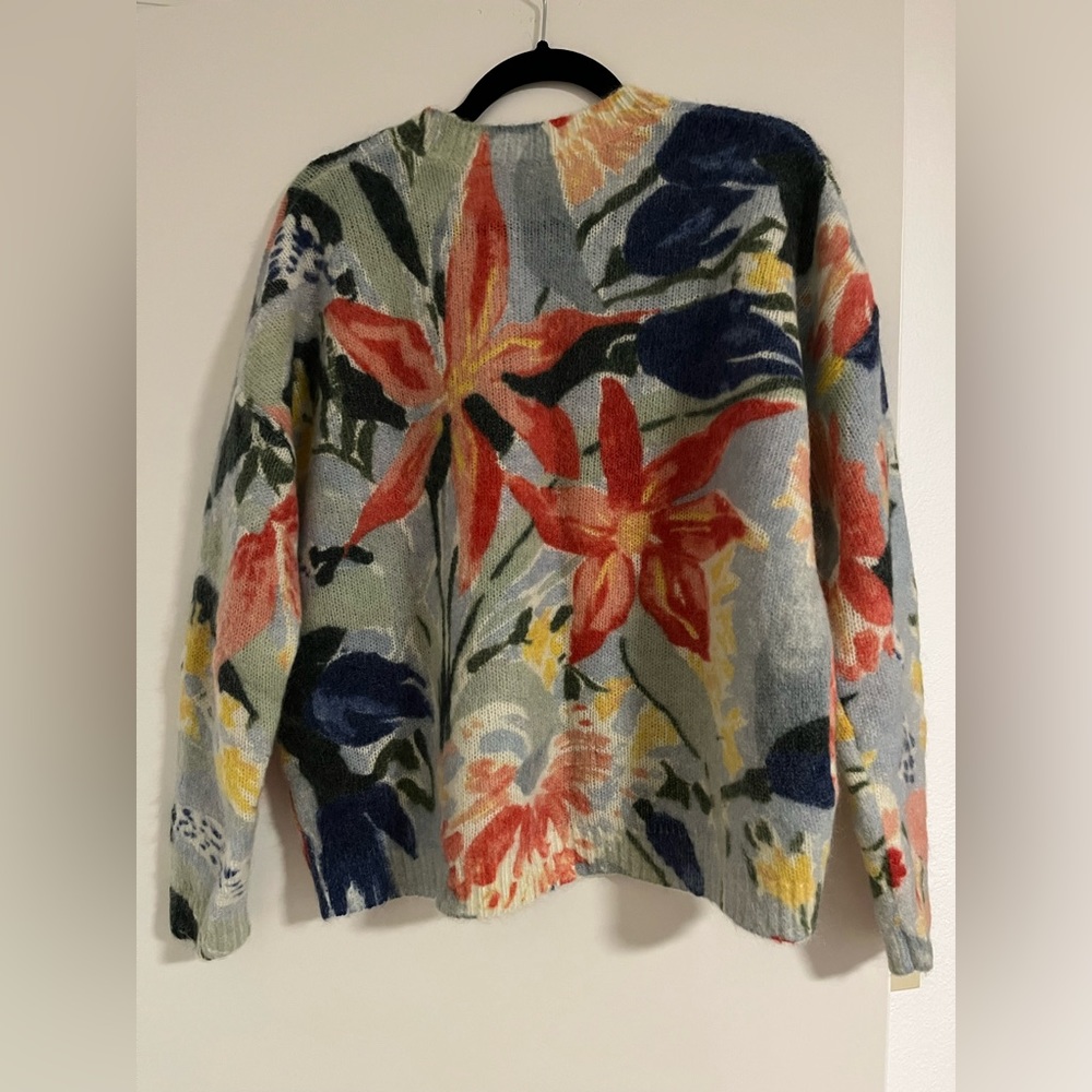Sezane Multicolor Floral Sweater - Picture 6 of 6